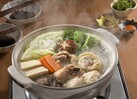 鶏肉ぶつ切りの水炊き